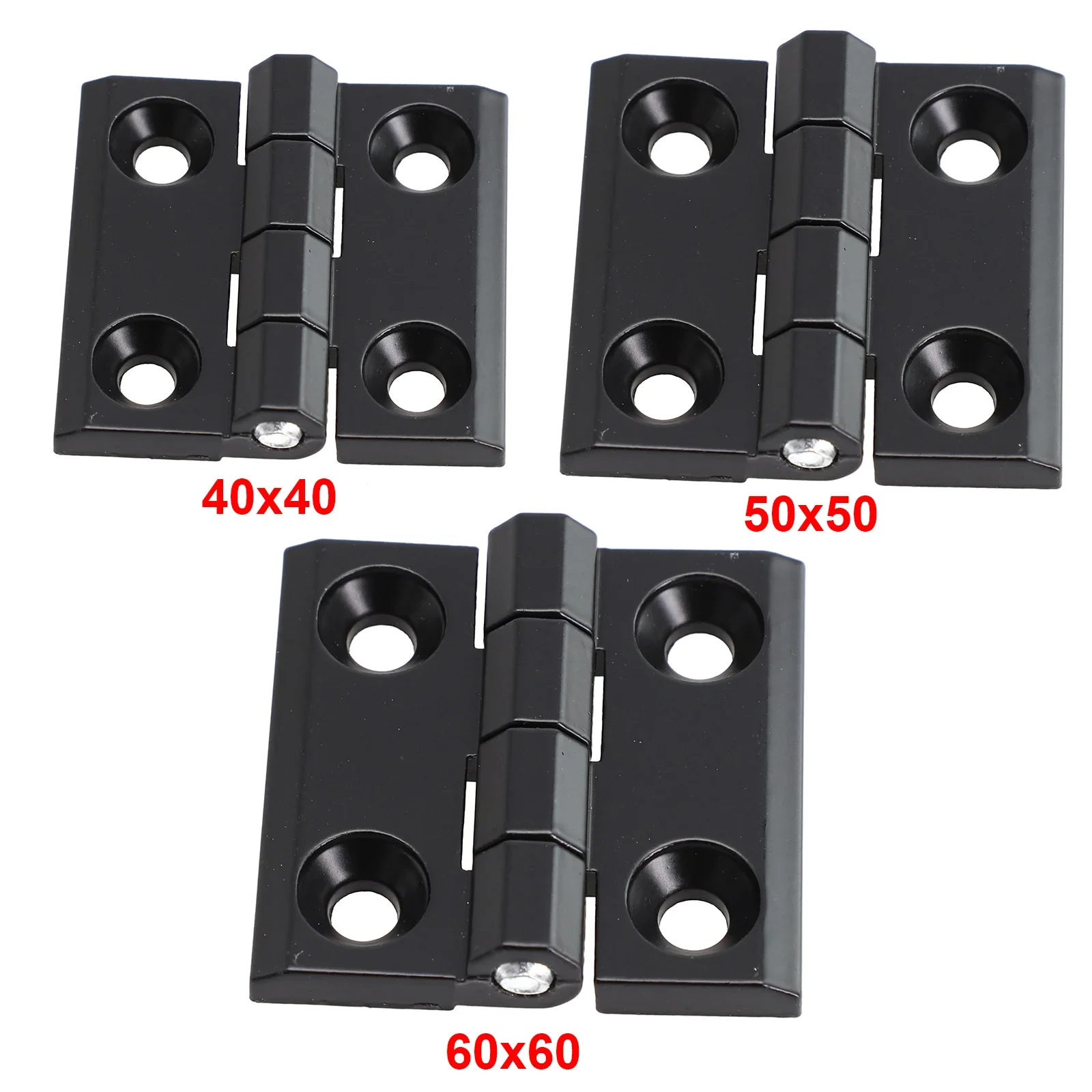 Furniture Hardware Black - Charnières bout à bout en métal
