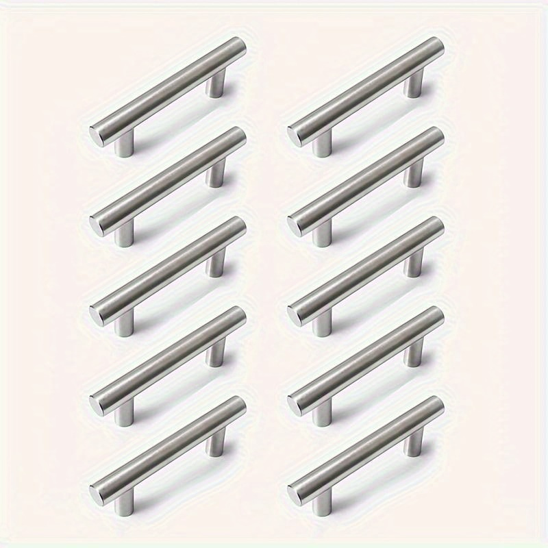 Furniture Hardware Drawer Pulls - 12 pièces moderne en acier inoxydable