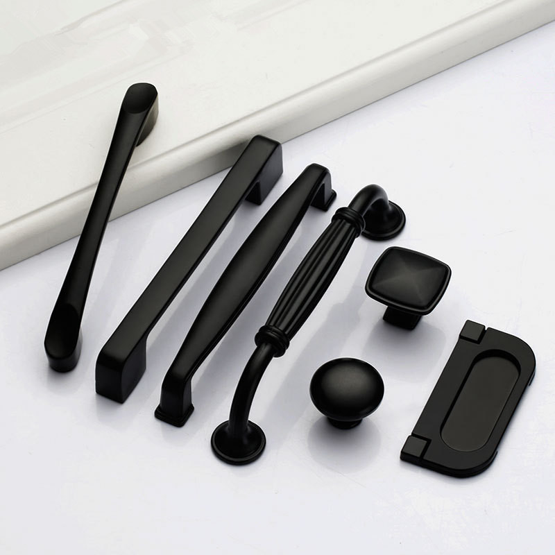 Poignées noires pour boutons d - Furniture Hardware Drawer Pulls avis et prix
