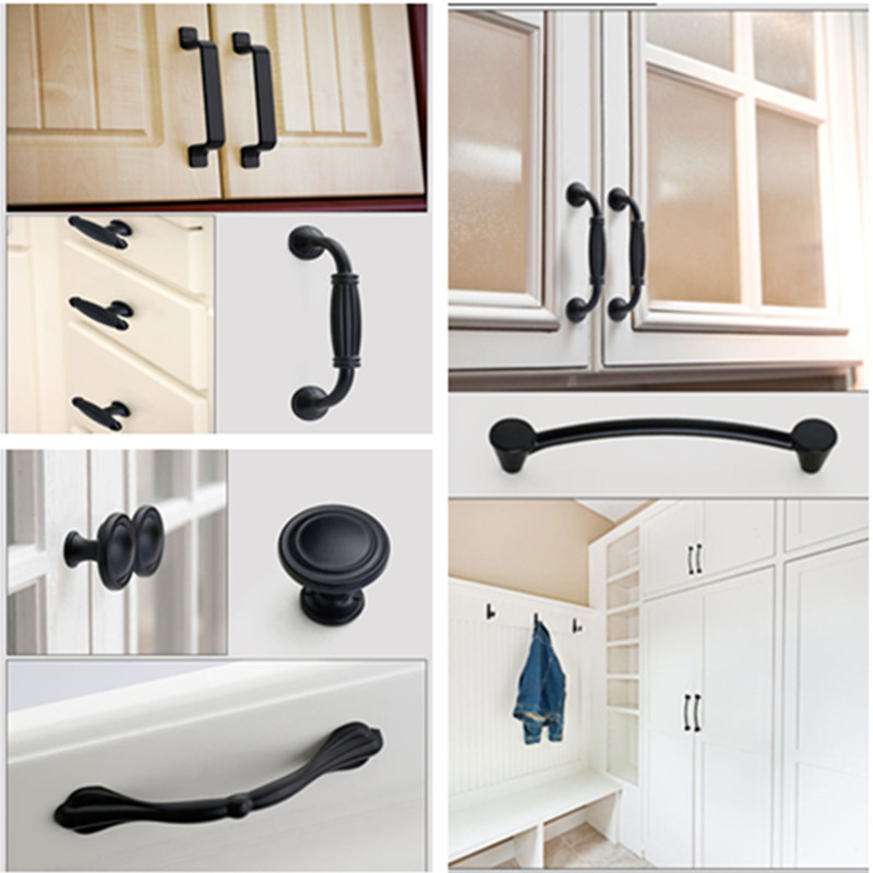 Poignées noires pour boutons d - Furniture Hardware Drawer Pulls avis et prix