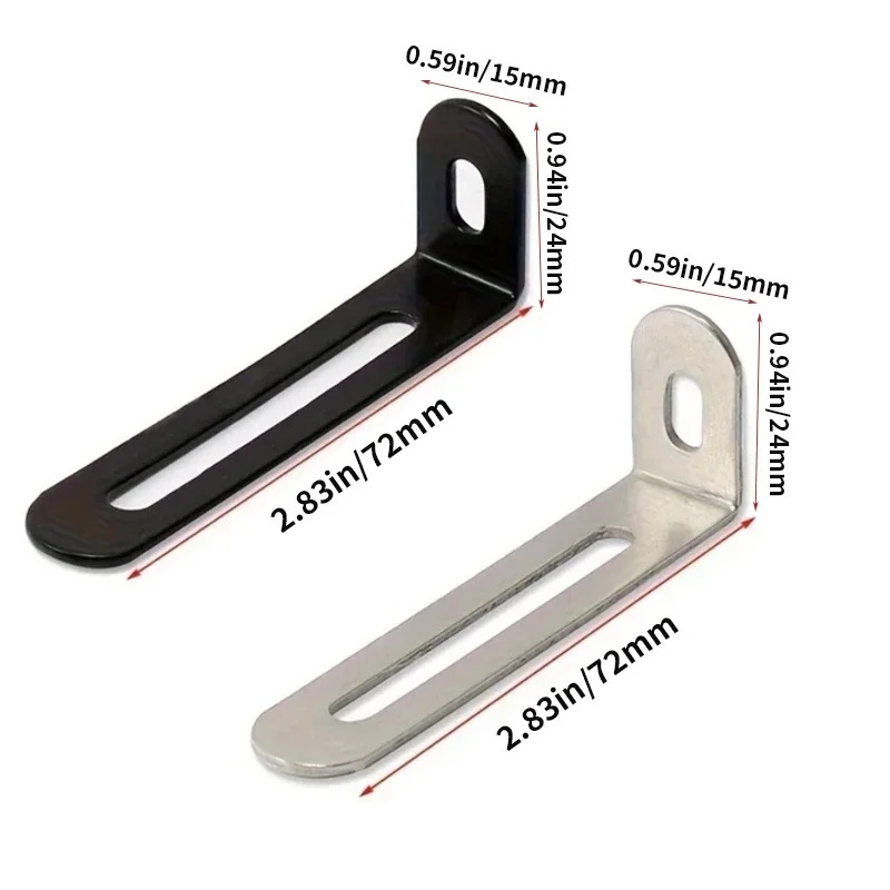 Lot de 10 équerres d'angle rég - Furniture Hardware Black avis et prix