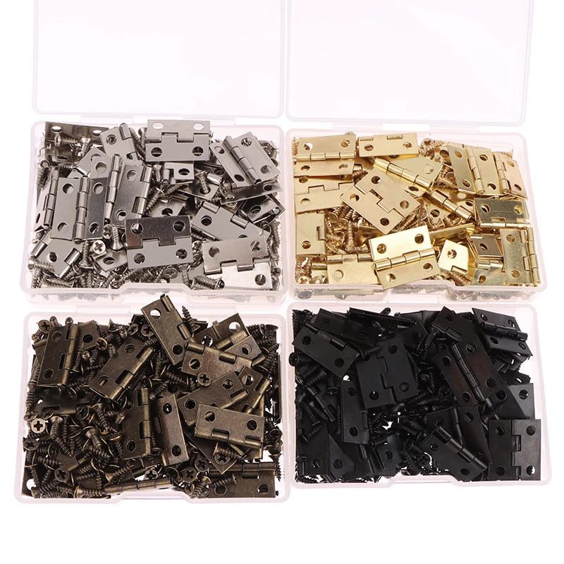 Charnières + 200 vis en fer, o - Furniture Hardware Black avis et prix