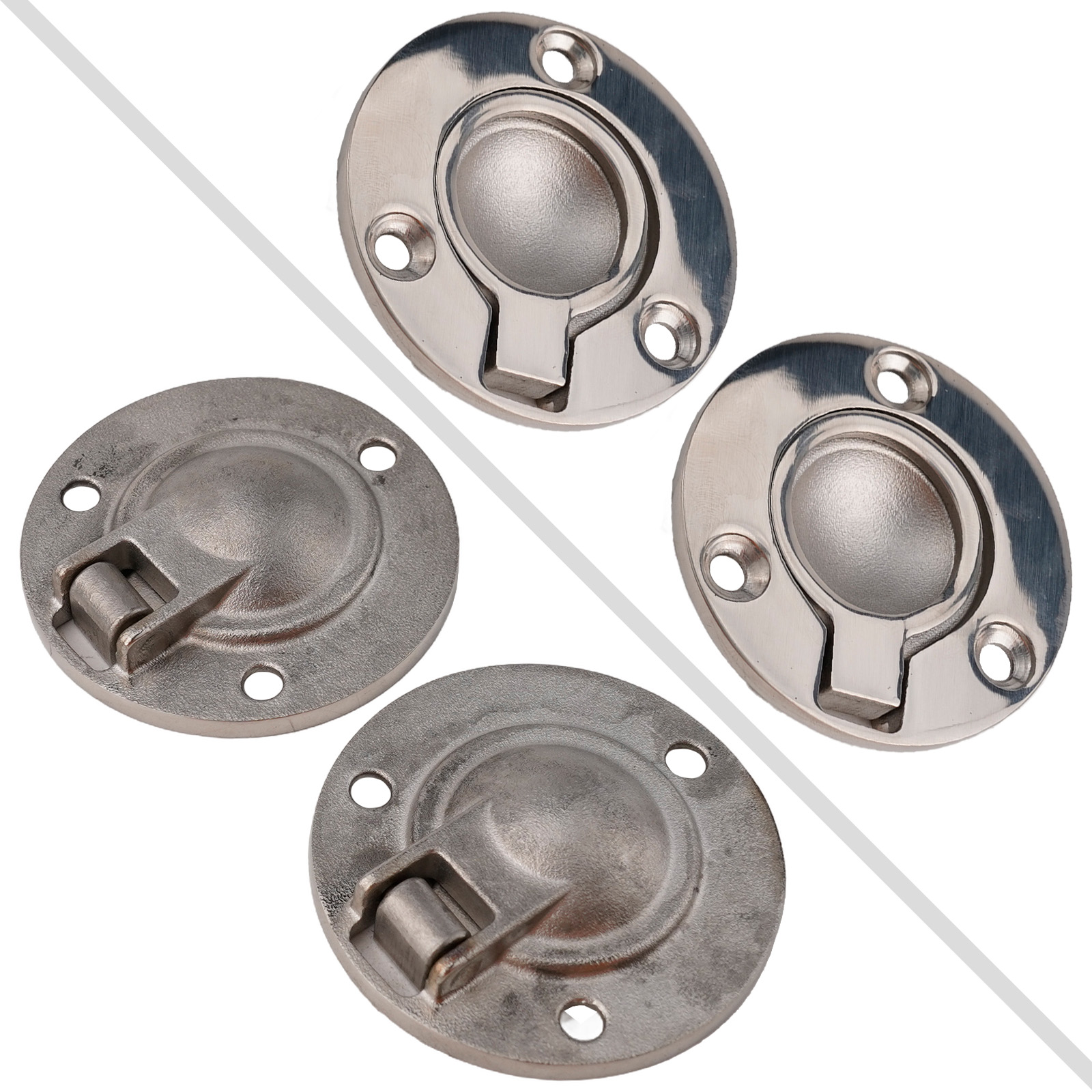 2 poignées encastrées rondes e - Furniture Hardware Drawer Pulls avis et prix